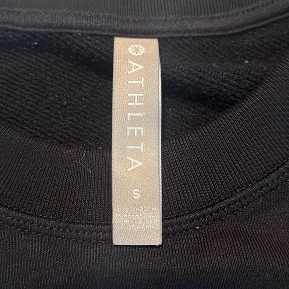 Athleta Bounce Back Sweatshirt Dress Black Size S - Picture 11 of 15